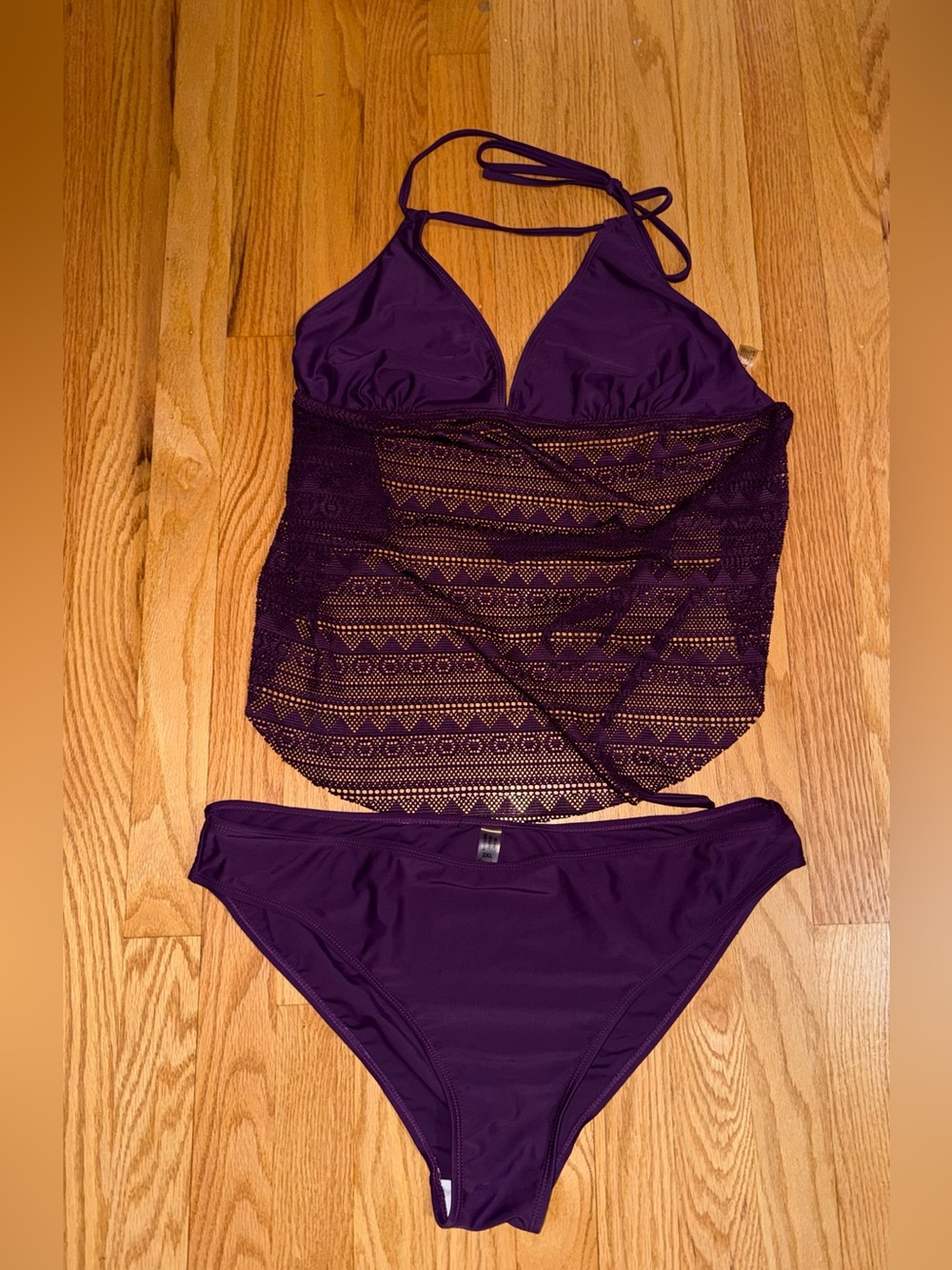 Two Piece Purple Bikini 2X